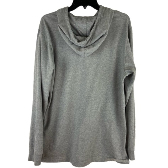 Adidas Lightweight Gray Hoodie with Black Logo Men’s Size Large Like New - Picture 2 of 8